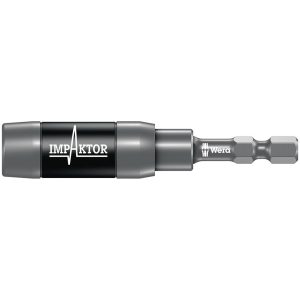 WERA 05073990001 Impaktor 1/4 INCH Bit Holder with Retaining Ring and Ring Magnet
