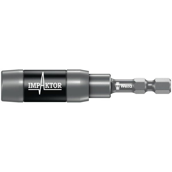WERA 05073990001 Impaktor 1/4 INCH Bit Holder with Retaining Ring and Ring Magnet