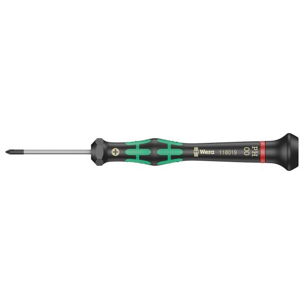 WERA 05118019001 Micro Electronics Precision Phillips Screwdriver - PH #00 x 40mm