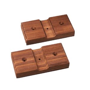 WHITECAP 60609 TEAK ROD STORAGE RACK MOUNTING BRACKETS - PAIR