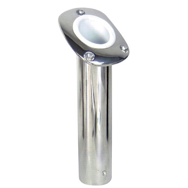 WHITECAP 6174CBLUE BLUEWATER 30 DEG S.S. FLUSH MOUNT ROD HOLDER 8-5/8 INCH