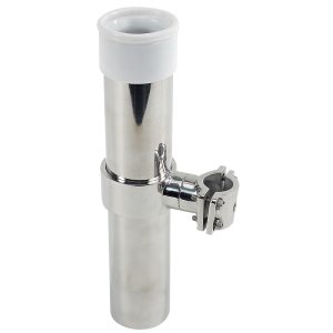 WHITECAP S-7004CBLUE BLUEWATER SERIES RAIL MOUNT 10 INCH ROD HOLDER S.S.
