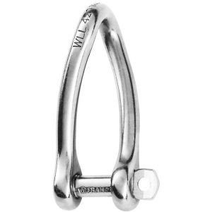 WICHARD 01424 CAPTIVE PIN TWISTED SHACKLE - DIAMETER 8MM - 5/16 INCH