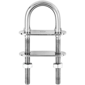 WICHARD 06523 U-Bolt Pad Eye - 6mm Diameter - 15/64 INCH - 90mm Length - 3-35/64 INCH