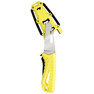 WICHARD 10192 OFFSHORE RESCUE KNIFE FIXED BLADE - FLUORESCENT