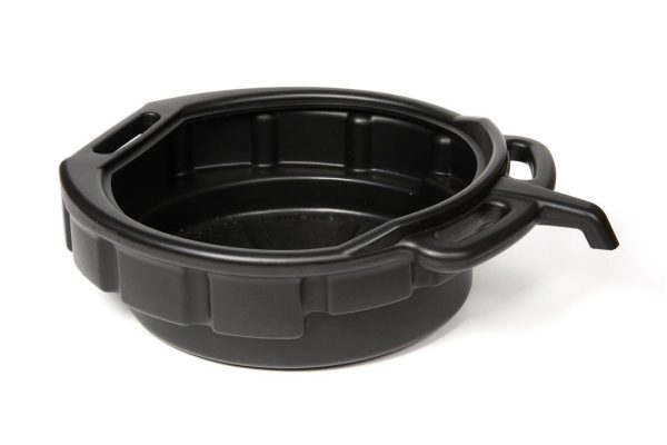 WIRTHCO 32953 Drain Pan â Oil Change Drain Pan, Car Oil Change Pan, Ideal For Cars And Motorcycle, Prevents Spills, Leak-Proof, 4 Gallon, Black - Made In USA, 16 Quart
