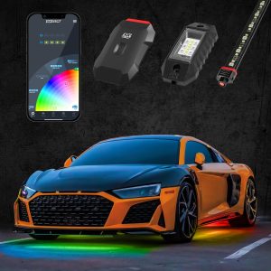 XKGLOW AP-CAR-ADV RGBW Addressable LED Underglow Kits | XKalpha App Controlled Advanced Kit