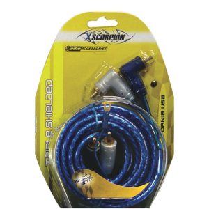 XSCORPION 1.5 TR Rca Cable 1.5FT Blue Triple Shielded W/remote Wire