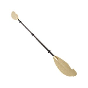 YAKGEAR 06-0019 DESERT TAN ASSASSIN FULL PADDLE (LE, Kayak Paddle; Adjustable From 98-1/2 To 102-1/2 Inch Length; Desert Tan; Plastic With Nylon Blade; Single; Hook And Teeth Blade Design; With Drip Rings