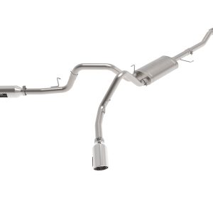 AFE 49-33126-P Vulcan Series 3 IN 304 Stainless Steel Cat-Back Exhaust System w/Polished Tip, fits Ford F-150 2021 V8-5.0L/V6-2.7/3.5L (tt)