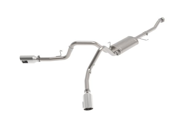 AFE 49-33126-P Vulcan Series 3 IN 304 Stainless Steel Cat-Back Exhaust System w/Polished Tip, fits Ford F-150 2021 V8-5.0L/V6-2.7/3.5L (tt)