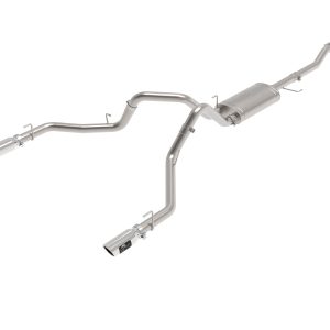 AFE 49-33127-P POWER Vulcan Series 3 IN 304 Stainless Steel Cat-Back Exhaust System w/Polished Tips, fits Ford F-150 2021 V6-2.7L/3.5L (tt)/V8-5.0L