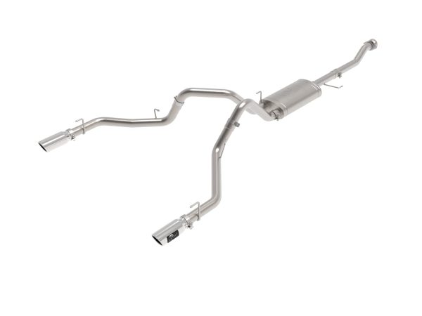 AFE 49-33127-P POWER Vulcan Series 3 IN 304 Stainless Steel Cat-Back Exhaust System w/Polished Tips, fits Ford F-150 2021 V6-2.7L/3.5L (tt)/V8-5.0L