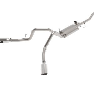 AFE 49-33129-P Gemini XV 3 IN 304 Stainless Steel Cat-Back Exhaust System w/Cutout, Polished, fits Ford F-150 2021 V6-2.7L (tt)/V6-3.5L (tt)/V8-5.0L