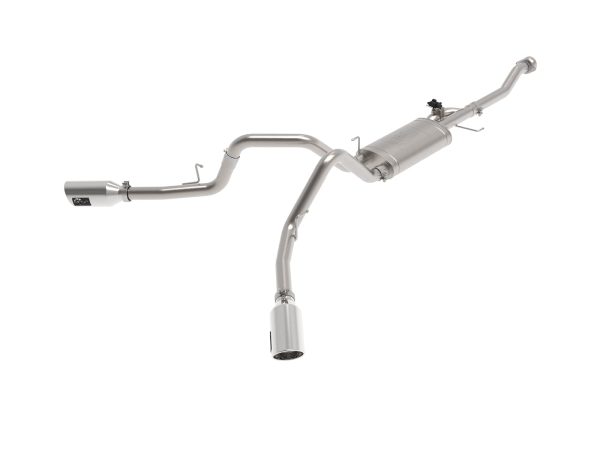AFE 49-33129-P Gemini XV 3 IN 304 Stainless Steel Cat-Back Exhaust System w/Cutout, Polished, fits Ford F-150 2021 V6-2.7L (tt)/V6-3.5L (tt)/V8-5.0L