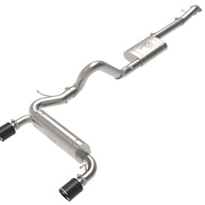 AFE 49-33138-C Vulcan Series 3 IN to 2-1/2 IN Stainless Steel Cat-Back Exhaust System Carbon Fit Ford Bronco 21-22 L4-2.3L (t)/V6-2.7L (tt)