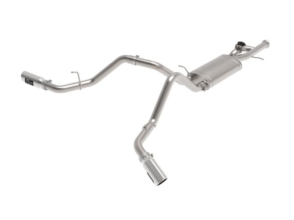 AFE 49-34133-P POWER Gemini XV 3 INCH Cat-Back Exhaust System, Polished Tips, 304 Stainless Steel, fits GM Trucks