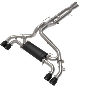 AFE 49-38098-B Vulcan Series 2-1/2 IN to 3 IN Stainless Steel Cat-Back Exhaust System Black Fit Jeep Wrangler 392 21-22 V8-6.4L