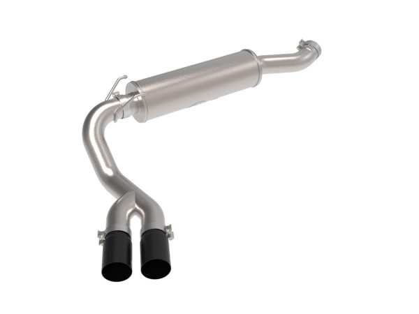 AFE 49-42082-B Rebel Series 3-1/2 IN Stainless Steel Cat-Back Exhaust System w/Black Tip RAM Trucks 19-21 V8-6.4L HEMI