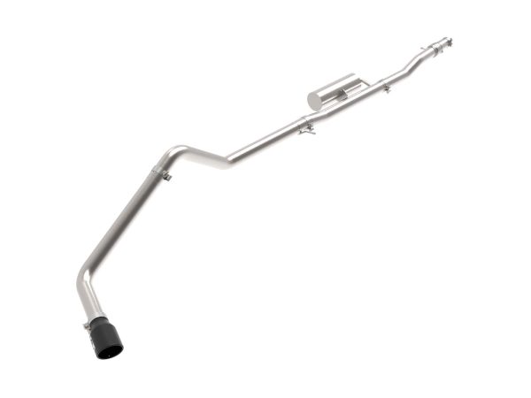 AFE 49-43118-B Apollo GT Series 3 INCH Cat-Back Exhaust System for 19-20 Ford Ranger, 409 Stainless Steel, Black Tip
