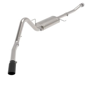 AFE 49-43125-B POWER Apollo GT Series 3 IN to 3-1/2 IN 409 SS Cat-Back Exhaust System w/Black Tip, fits Ford F-150 2021 V6-2.7L/3.5L (tt)/V8-5.0L