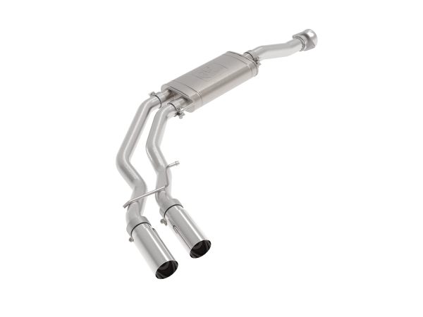 AFE 49-43128-P POWER Rebel Series 3 IN to 2-1/2 IN 409 Stainless Steel Cat-Back Exhaust w/Polish Tip, fits Ford F-150 2021 V6-2.7L/3.5L (tt)/V8-5.0L