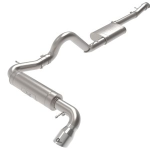 AFE 49-43136-P Apollo GT Series 3 IN 409 Stainless Steel Cat-Back Exhaust System w/Polish Tip Fit Ford Bronco 21-22 L4-2.3L (t)/V6-2.7L (tt)