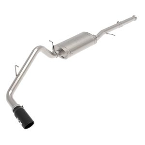 AFE 49-44136-B POWER Apollo GT Series 3 INCH Cat-Back Exhaust System, Black Tip, 409 Stainless Steel, fits GM Trucks