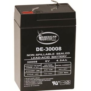 AMERICAN HUNTER DE-30008 6V 4.5 AMP HR RECHARGEABLE BATTERY