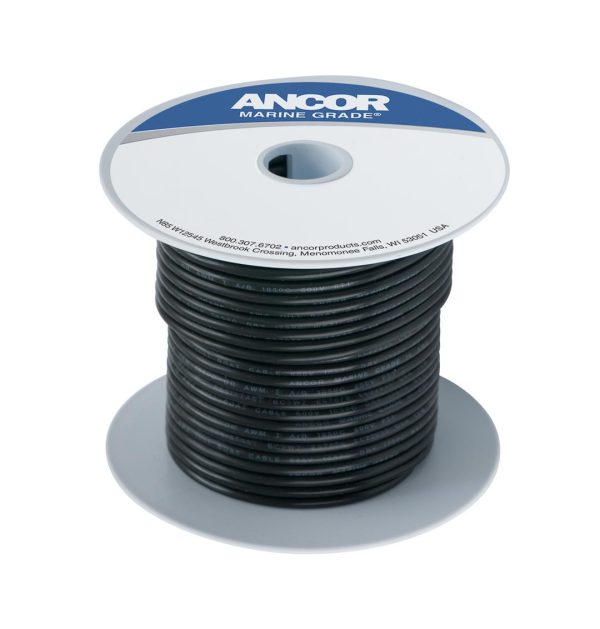 ANCOR 111002 BLACK 8 AWG TINNED COPPER WIRE - 25
