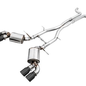 AWE 3020-43076 16-19 Chevy Camaro SS Non-Res Cat-Back Exhaust -Touring Edition (Quad Diamond Black Tips)