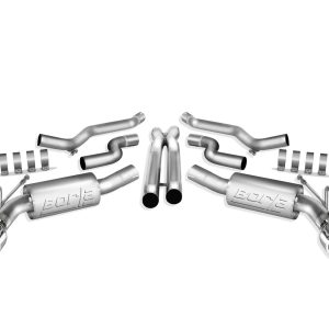 BORLA 140280 Cat-Back Performance Exhaust System for 2010-2013 Chevrolet Camaro SS 6.2L V8 Automatic/Manual Transmission Convertible. WITHOUT Ground Effects Package (GFX).