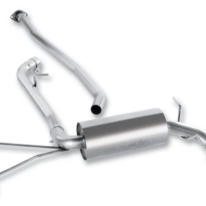 BORLA 140325 Cat-Back Performance Exhaust System 2008-2011 Subaru Impreza 4 Cyl. T-304 Stainless Steel S-Type Sound Single Right Rear Exit Single 4 INCH Round Polished T-304 Stainless Steel Tip