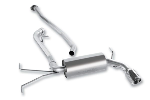 BORLA 140325 Cat-Back Performance Exhaust System 2008-2011 Subaru Impreza 4 Cyl. T-304 Stainless Steel S-Type Sound Single Right Rear Exit Single 4 INCH Round Polished T-304 Stainless Steel Tip