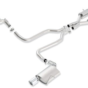 BORLA 140406 Cat-Back System for 2011-2021 Jeep Grand Cherokee Sub Models Limited/Overland/Trailhawk 5.7L V8 Auto. Trans. 2 & 4WD 4 Door With INCHUnder Bumper INCH Tip Exit. EXC. With Reusable Factory Tips