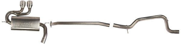 BORLA 140504 Cat-Back Performance Exhaust System for 2013-2018 Ford Focus ST 2.0L 4 Cyl. Turbo Manual Transmission Front Wheel Drive 5 Door Hatchback.