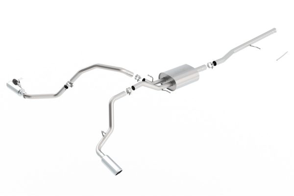 BORLA 140546 Cat-Back Sys. for 14-18 Chevrolet Silv. 1500/ GMC Sierra 1500/2019 Silv. 1500 LD/Sierra 1500 LD ONLY 5.3L V8 AT/MT 2&4WD Ext. Cab (6FT 7 INCH) Bed 143.5 INCH WB/Crew Cab (5FT 9 INCH) Bed 143.5 INCH WB