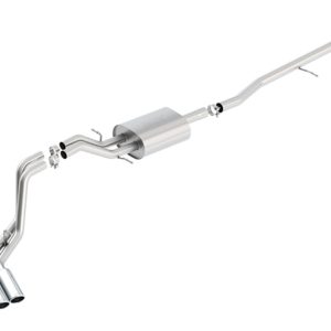 BORLA 140550 Cat-Back Sys. for 14-18 Chevrolet Silv. 1500/ GMC Sierra 1500/2019 Silv. 1500 LD/Sierra 1500 LD ONLY 5.3L V8 AT/MT 2&4WD Ext. Cab (6FT 7 INCH) Bed 143.5 INCH WB/Crew Cab (5FT 9 INCH) Bed 143.5 INCH WB