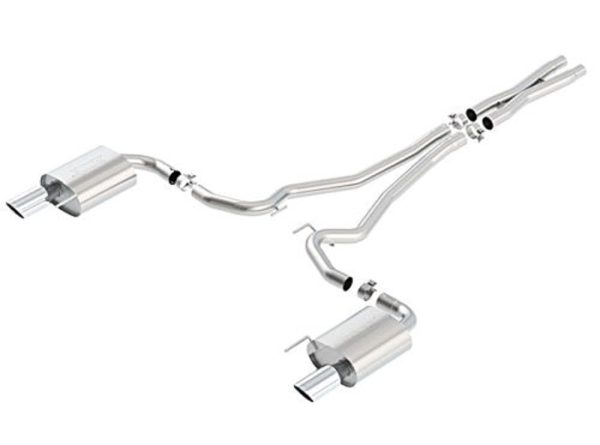 BORLA 140590 Cat-Back Performance Exhaust System for 2015-2017 Ford Mustang GT/GT Convertible 5.0L V8 Automatic/Manual Transmission.