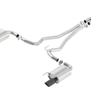 BORLA 140590BC Cat-Back Performance Exhaust System for 2015-2017 Ford Mustang GT/GT Convertible 5.0L V8 Automatic/Manual Transmission.