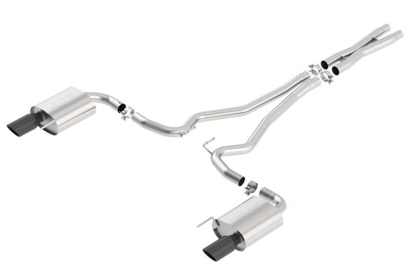 BORLA 140590BC Cat-Back Performance Exhaust System for 2015-2017 Ford Mustang GT/GT Convertible 5.0L V8 Automatic/Manual Transmission.