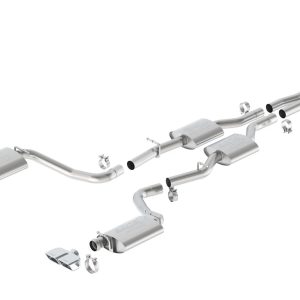 BORLA 140628 Cat-Back Performance Exhaust System for 2015-2023 Dodge Challenger R/T 5.7L V8 Automatic/Manual Transmission Rear Wheel Drive WITHOUT MDS (Cyl. Deactivation) Valves.