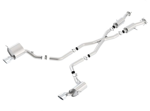 BORLA 140632 Cat-Back Performance Exhaust System for 2015-2021 Jeep Grand Cherokee SRT WK2 6.4L V8 Automatic Transmission All Wheel Drive 4 Door.