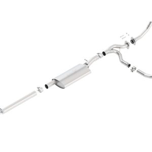 BORLA 140634 Cat-Back Performance Exhaust System for 2012-2018 Jeep Wrangler JKU 3.6L V6, Automatic/Manual Transmission 2 & 4 Wheel Drive 4 Door. High Clearance Climber System.
