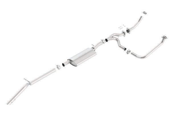 BORLA 140634 Cat-Back Performance Exhaust System for 2012-2018 Jeep Wrangler JKU 3.6L V6, Automatic/Manual Transmission 2 & 4 Wheel Drive 4 Door. High Clearance Climber System.