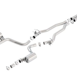 BORLA 140646 Cat-Back Exhaust System for 2015-2023 Dodge Challenger SRT Hellcat 6.2L V8 Automatic/Manual Transmission RWD With MDS Valves System Does NOT Include Tips Use Factory Bezel/Valance.