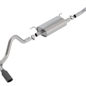 BORLA 140680BC Cat-Back Perf. Exh. Sys. for 16-23 Toyota Tacoma 3.5L V6 AT/MT 2&4WD Ext. Cab (6FT 1 INCH) Bed 127.4 INCH WB/Crew Cab (5FT 1 INCH) Bed 127.4 INCH WB. Crew Cab (6FT 1 INCH) Bed 140.6 INCH WB Req. Adapt. 60593.