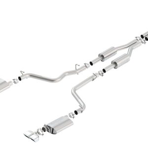 BORLA 140707 Cat-Back Performance Exhaust System for 2009-2014 Dodge Challenger R/T 5.7L V8 Automatic/Manual Transmission Rear Wheel Drive.
