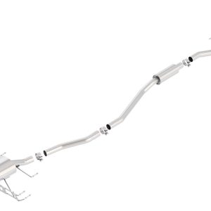 BORLA 140739 Cat-Back Performance Exhaust System for 2017-2021 Honda Civic Sport 4 Cyl. T-304 Stainess Steel S-Type Sound Dual Center Rear Exit Dual 3.5 INCH Polished T-304 Stainless Steel Tips