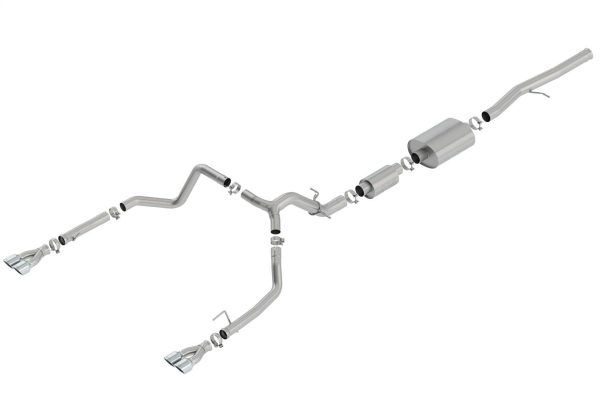BORLA 140783 Silverado/Sierra 1500 6.2L 2019 Cat Back Exhaust S Type